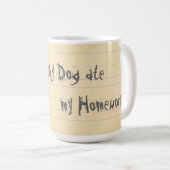 Mijn St. Bernard Ate mijn thuiswerk Koffiemok (Voorkant rechts)