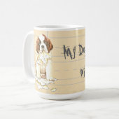 Mijn St. Bernard Ate mijn thuiswerk Koffiemok (Voorkant links)
