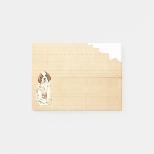 Mijn St. Bernard Ate mijn thuiswerk Post-it® Notes (Voorkant)