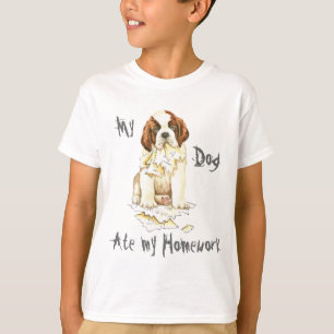 Mijn St. Bernard Ate mijn thuiswerk T-shirt
