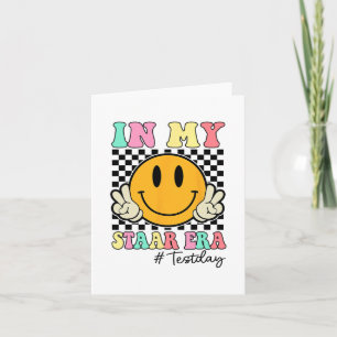 Mijn Staar Era Retro Smile Docent Kinder Testen Te Kaart