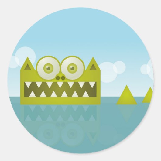 Mijn staart is lang ronde sticker (Voorkant)