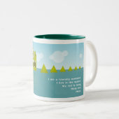 Mijn staart is lang tweekleurige koffiemok (Voorkant rechts)