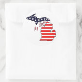 Mijn staat: Michigan Sticker (Tas)