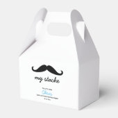 Mijn Stache Mustache-thema eerste verjaardag Bedankdoosjes (Voorkant Zijde)