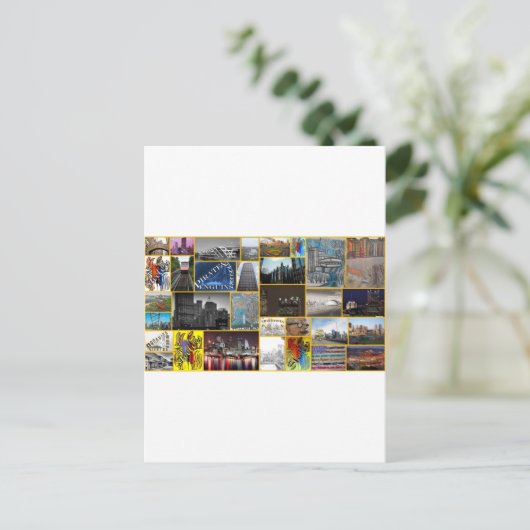 Mijn stad 2 briefkaart (Staand voorkant)