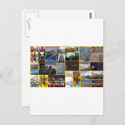 Mijn stad 2 briefkaart (Voorkant / Achterkant)