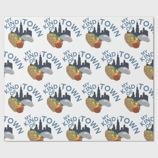 Mijn stad cadeaupapier (Vlak)
