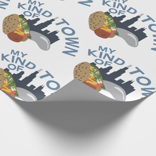 Mijn stad cadeaupapier (Hoek)