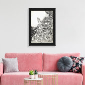 Mijn stad door vuur naar het zee gedreven. canvas (Insitu (Woonkamer))