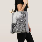 Mijn stad reed door vuur in het zee. tote bag (Dichtbij)