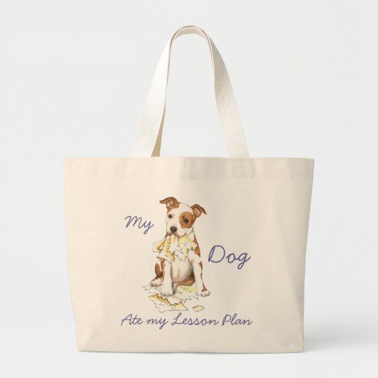Mijn staf voor mijn leerplan grote tote bag (Voorkant)