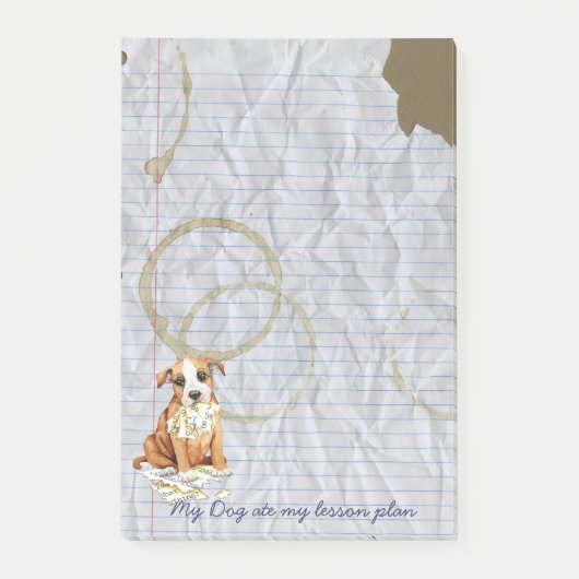 Mijn Stafford Ate Mijn Lesson Plan Post-it® Notes (Voorkant)