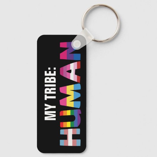 Mijn stam is inclusief mensen sleutelhanger (Achterkant)