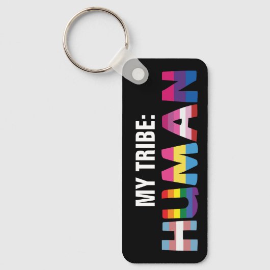 Mijn stam is inclusief mensen sleutelhanger (Voorkant)