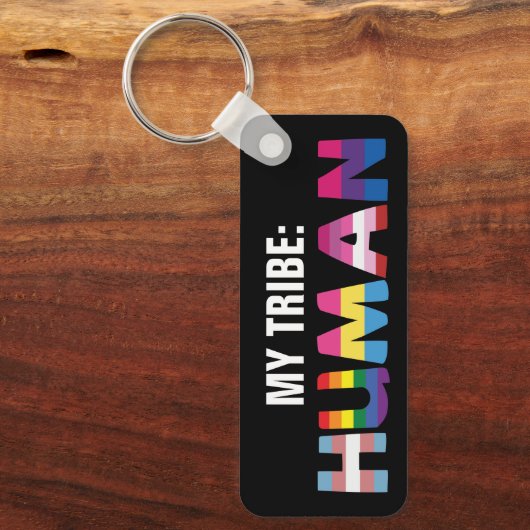 Mijn stam is inclusief mensen sleutelhanger (Voorkant)