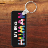 Mijn stam is inclusief mensen sleutelhanger (Achterkant)