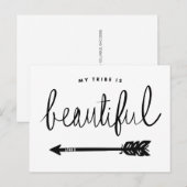 Mijn stam is prachtig stijlvol handvol briefkaart (Voorkant / Achterkant)