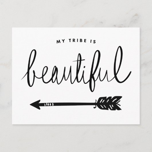 Mijn stam is prachtig stijlvol handvol briefkaart (Voorkant)