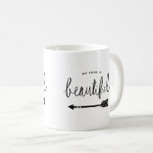 Mijn stam is prachtig stijlvol handvol koffiemok (Voorkant rechts)