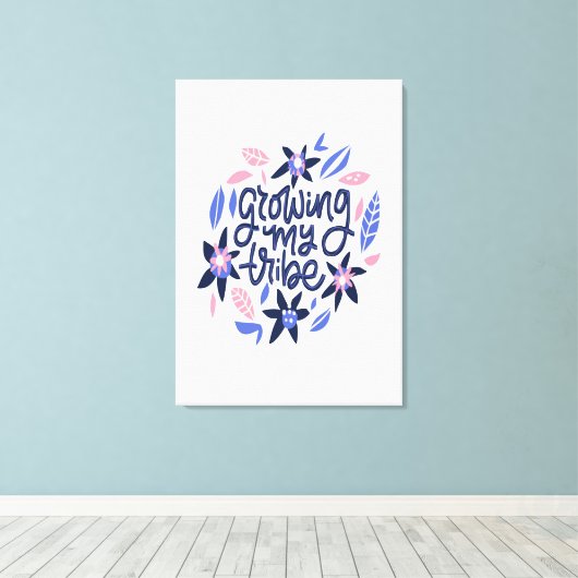 Mijn stam kweken canvas afdruk (Insitu (Houten vloer))