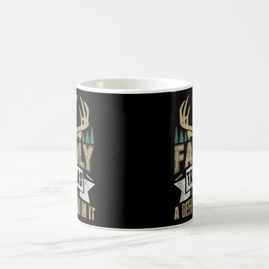 Mijn stamboom heeft een hertenkraam in de jachttan koffiemok (Center)