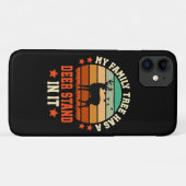 Mijn stamboom heeft een hertenstand in zich Case-Mate iPhone case (Achterkant (horizontaal))