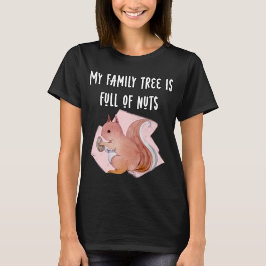 Mijn stamboom zit vol met Nuts Funny T-shirt Eekho (Voorkant)