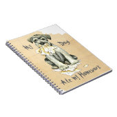 Mijn standaard Schnauzer Ate Mijn Homework Notitieboek (Rechterzijde)
