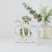 Mijn standaardplan Schnauzer Ate My Lesson Plan Briefkaart (Staand voorkant)