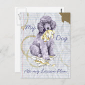 Mijn standaardpodium op mijn lesplan briefkaart (Voorkant / Achterkant)