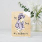 Mijn standaardpodium op mijn thuiswerk briefkaart (Staand voorkant)