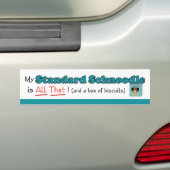 Mijn standaardschnoedle is alles. bumpersticker (Op auto)