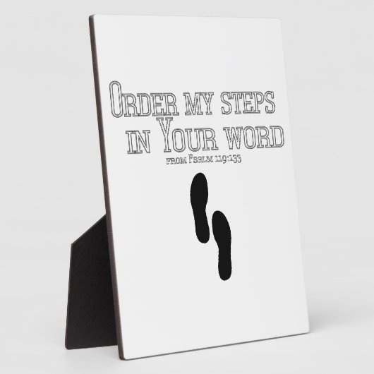 Mijn stappen bestellen fotoplaat (Zijkant)