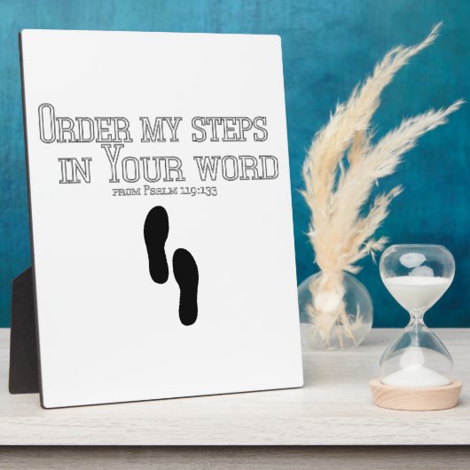 Mijn stappen bestellen fotoplaat (Zijkant)