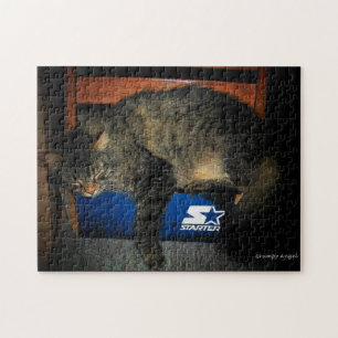 Mijn Starter is Broken cat meme Jigzaag Puzzle Legpuzzel