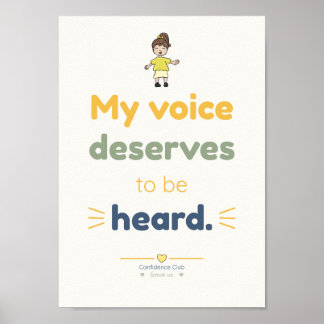 Mijn Stem | Poster met Kinderbevestiging