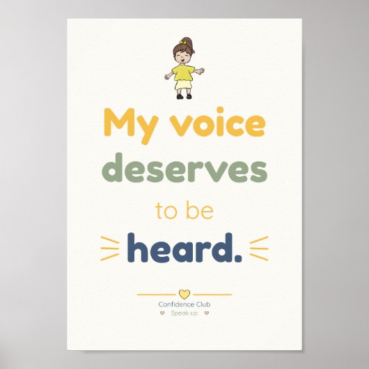 Mijn Stem | Poster met Kinderbevestiging (Voorkant)