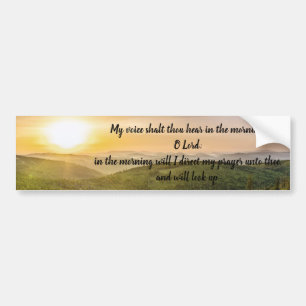 Mijn stem Shalt Gou hoort 's ochtends Bumpersticker