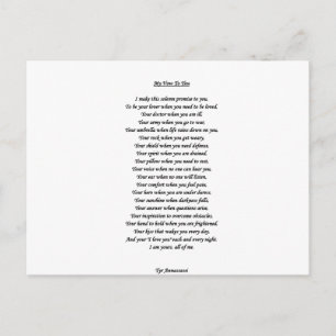 MIJN STEM VOOR U BRIEFKAART