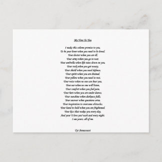 MIJN STEM VOOR U BRIEFKAART