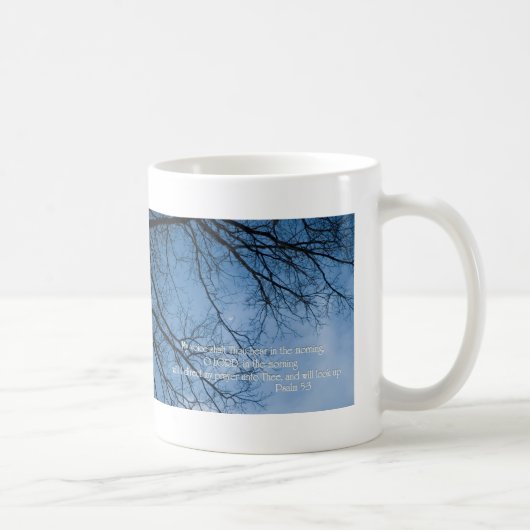 Mijn stem zal 's ochtends horen koffiemok (Rechts)