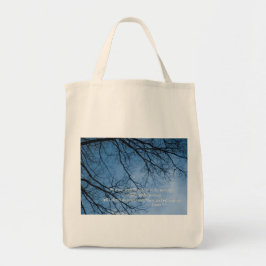 Mijn stem zal 's ochtends horen tote bag