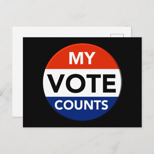Mijn stembiljetten briefkaart (Voorkant / Achterkant)