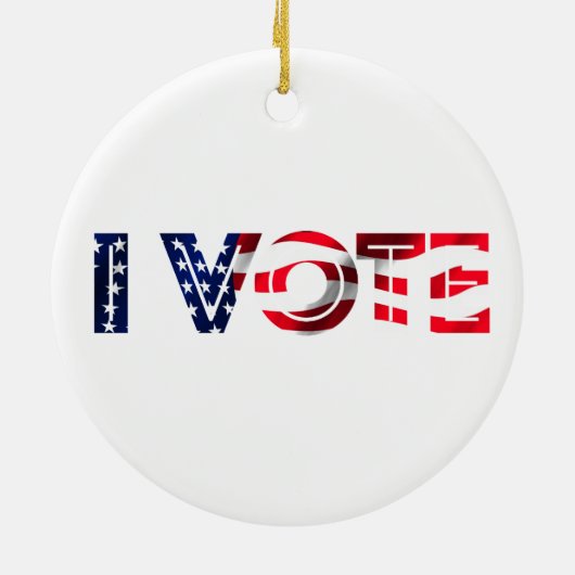 Mijn stembiljetten keramisch ornament (Achterkant)