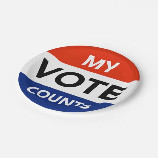 Mijn stembiljetten papieren bordje (Gekanteld)