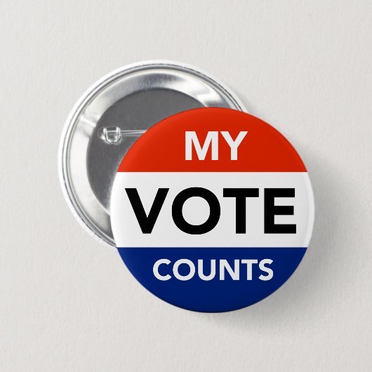 Mijn stembiljetten ronde button 5,7 cm (Voorkant /achterkant)