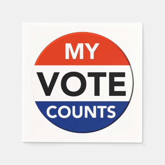 Mijn stembiljetten servet (Voorkant)