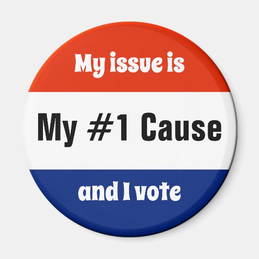 Mijn stemmer bij de verkiezingen magneet (Voorkant)