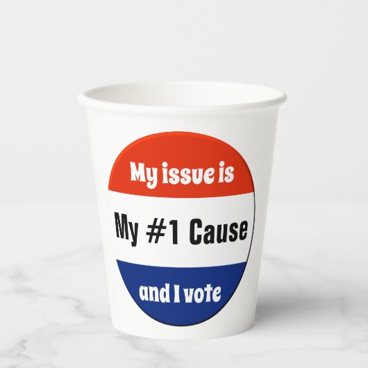 Mijn stemmer bij de verkiezingen papieren bekers (Voorkant)